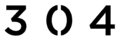 304 Clothing logo